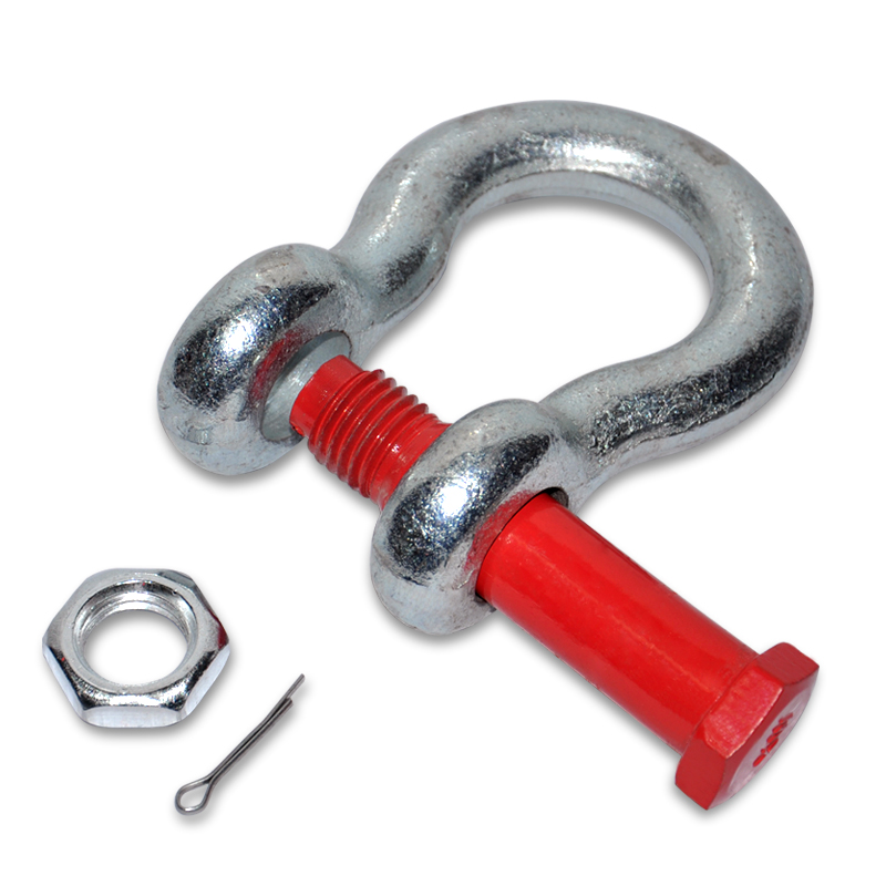 Wholesale Shackle U-type D-type American bow national standard horseshoe  buckle heavy lifting ring hook crane high-strength lifting snap ring buckle  Manufacturer and Supplier